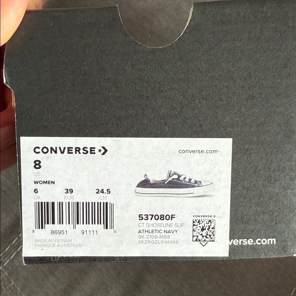 Converse Women's Navy Slip-On Sneakers